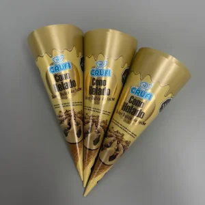 Custom Printed Disposable Food Grade Ice Cream Cone Packaging