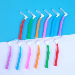 High Performance Micro Fine L Shape Interdental Brush Flexible Ergonomic Oral Hygiene