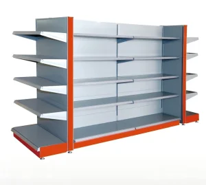 Double Sided Metal Shelves