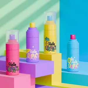 Ukpack Innovation Pet Airless Serum Dual Chamber Spray Bottle with 30ml 50ml Refillable Capacity for Skin Care Face Essence Toner Makeup Setting