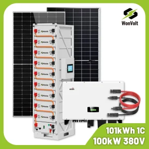 100kw Solar Panel System 230kwh 215kwh 200kwh Liquid-Cooled Lithium Battery 150kw 200kw 230kw 300kw Solar Power System