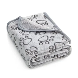Soft Fluffy Pet Blanket Cute Cartoon Pattern Pet Mat Warm and Comfortable Blanket for Cat Dogs