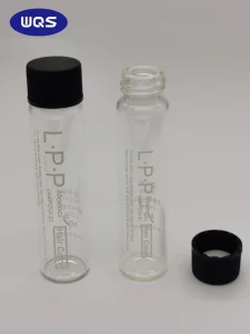 Medical or Cosmetic Clear Amber Glass Bottle Vial