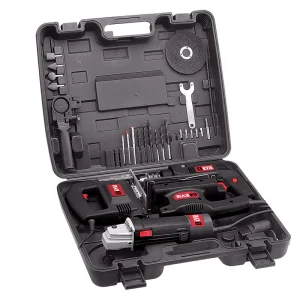 Power Drills 4 in 1 Impact Drill+angle Grinder+jig Saw+ Sander in BMC Complete Tool Box Set