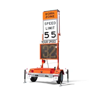Compact Solar Radar Trailers for Speed Limit Monitoring