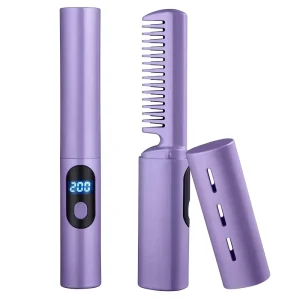 Wireless Hair Comb Mini Straightener