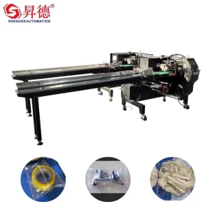 Wholesale Pillow Type Horizontal Flow Bag Wrapping Sachet Packing Machine for Tape Soap Candy Medical Tea Food Chocolate Pouch Packaging