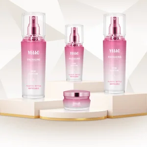 New Arrival Wholesale High-End Acrylic Cosmetic Jars Pump Sprayer Bottles Packaging Set for Serum Face Lotion Cream Toner Cleanser Skincare China Manufacturer