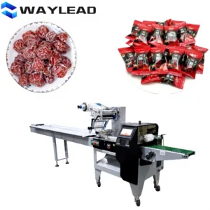 Candy Horizontal Flow Wrapping Packaging Machine for Baked Goods &amp; Medical Products Pillow Packaging Machine