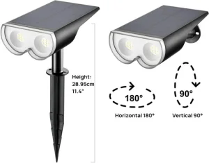 59 LEDs Solar Landscape Spotlights