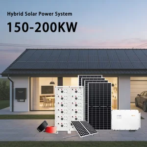 150-200kW All-in-One Hybrid Solar Power System with 300-400kWh Battery, UL/TUV Certified Commercial Solar Backup Solution
