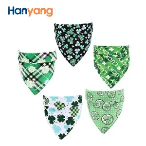 Hanyang Polyester Cooling Dog Triangular Bandana Pet Neck Scarf Saliva Towel