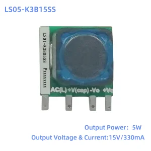 LS05-K3B15SS Wide Voltage Power Module 15V 5W Flexible EMC Circuits Over-current Short Circuit Protection for IoT Smart Home