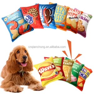 Custom Stuffed Potato Chips Pet Toy