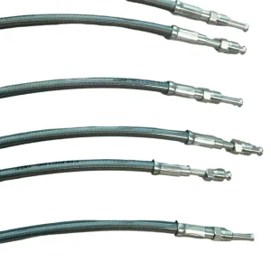 DOT-Certified PTFE Brake Hose 1/8 SAE J1401 Stainless Steel 304 Wire Braided Hydraulic Line for Auto/Motorcycle/Trailer