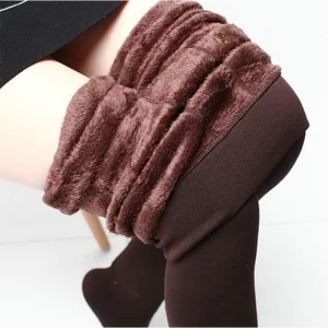 2023 Women Winter Thick Leggings Fleece Lined Warm Winter Pants Thermal One Size Lady Warm Legging Pantyhose Tights for Women