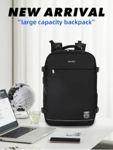 Black Computer Backpack 24076D