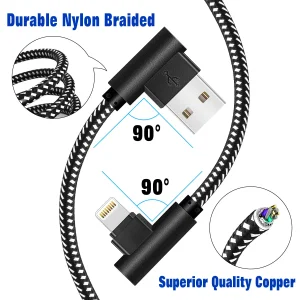 Braided 90 Degree Cable