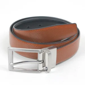 Men Luxury Brand Leather Waist Belt High Quality Two Side Wear Reversible Genuine Leather Belt