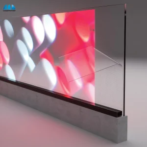High Transparency LED Film Transparent Screen Flexible Glass LED Display for Store Window Digital Signage