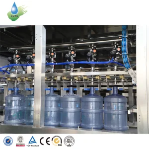 Máquina automática de llenado y tapado de botellas grandes de agua de 5 galones 19L barril