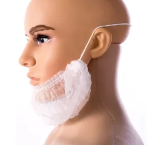 Disposable Breathable Lightweight Elastic Beard Cover for Industrial Construction Workshop Workplace