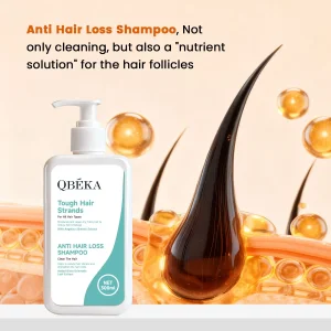 Qbeka Herbal Refreshing Shampoo for Anti-Hair Loss &amp; Scalp Revitalization