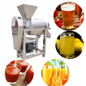 Automatic Spiral Continuous Fruit Juice Making Apple Orange Extracting Crusher Processing Machine