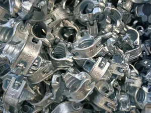 En74/BS1139 Standard Hot Sale German Type Double/Right Angle 48.3mm Coupler