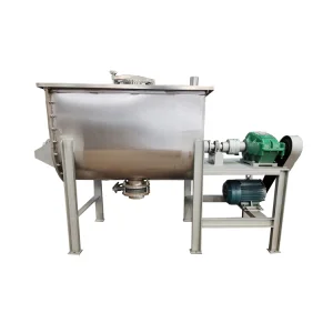 1 Ton Heavy-Duty Stainless Steel Ribbon Blender for Mexican Agribusiness