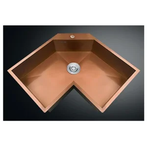 Modern Kitchen Wholesale Corner Shape Rose Gold 304 316 Stainless Steel Sink
