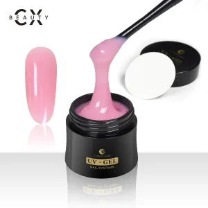 logo Professional Camouflage Uv Gel Build Gel, pink Building Glue Gel for Nail Extension