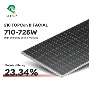 Painel Solar Bifacial de Alta Eficiência 700W