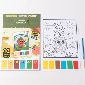 Custom Scented Water Paint Coloring Book