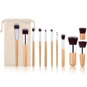 Bamboo Makeup Brush Set