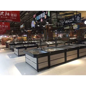 Customized Supermarket Vegetable Stand Display Shelf
