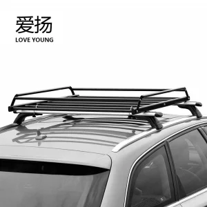 Universal Quality Steel Simple Roof Cargo Rack Carrier Black Car Rack Basket