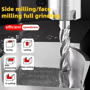 Southwest HSS-E Roughing End Mill Wavy Flute 4 Teeth Straight Shank Sizes 5, 6, 8, 10, 12, 14, 16, 18, 20, 25