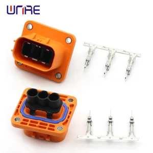 Three-core waterproof connector