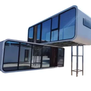Casa modular prefabricada de lujo móvil al aire libre tipo cabaña de manzana en venta