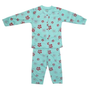 Girls Sleeping Suit - Cyan
