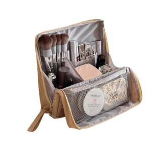 Large Foldable Cosmetic Bags Travel Toiletries Organizer Waterproof Storage Make Up Cases Big Makeup Bag