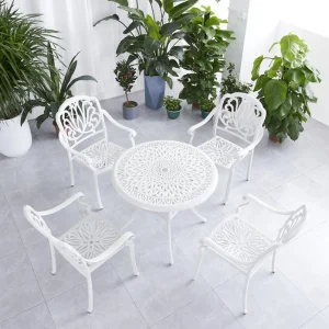 Outdoor Aluminum Dining with Die-Casting Chair and Table