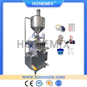 Máquinas de llenado de crema de bálsamo labial de maquillaje cosmético Honemix semiautomáticas 10-100ml Máquina de llenado de líquido de cera caliente pequeña