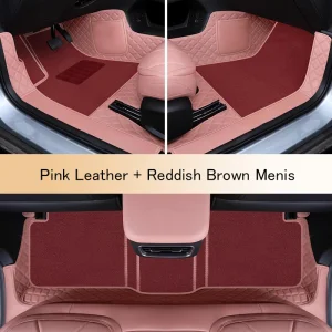Alfombrillas de coche de cuero PU de lujo para Mini Cooper 2door 2014-2018 Antideslizantes 5D Alfombrillas de suelo para coche