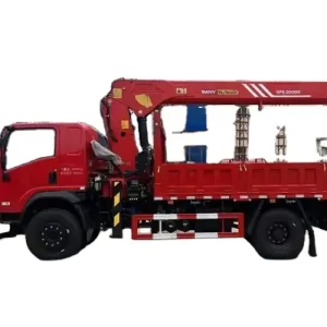Factory-Equipped 4*2 Cargo Truck with 6.3 &amp; 8 Tons Crane Remote Control Crane Special Transportation