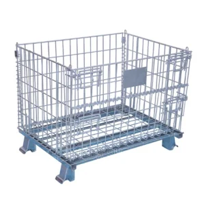 PET Preform Mesh Box Wire Cage Metal Bin Storage Container Collapsible Storage