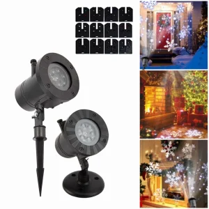 Projetor de Luz LED de Floco de Neve
