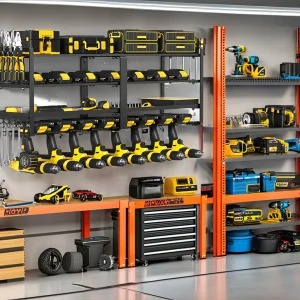 Metal Power Tool Organizer Wall Mount