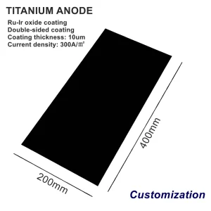 High-Quality Titanium Plates with Ru-IR Coating, Dsa for Salt Chlorination